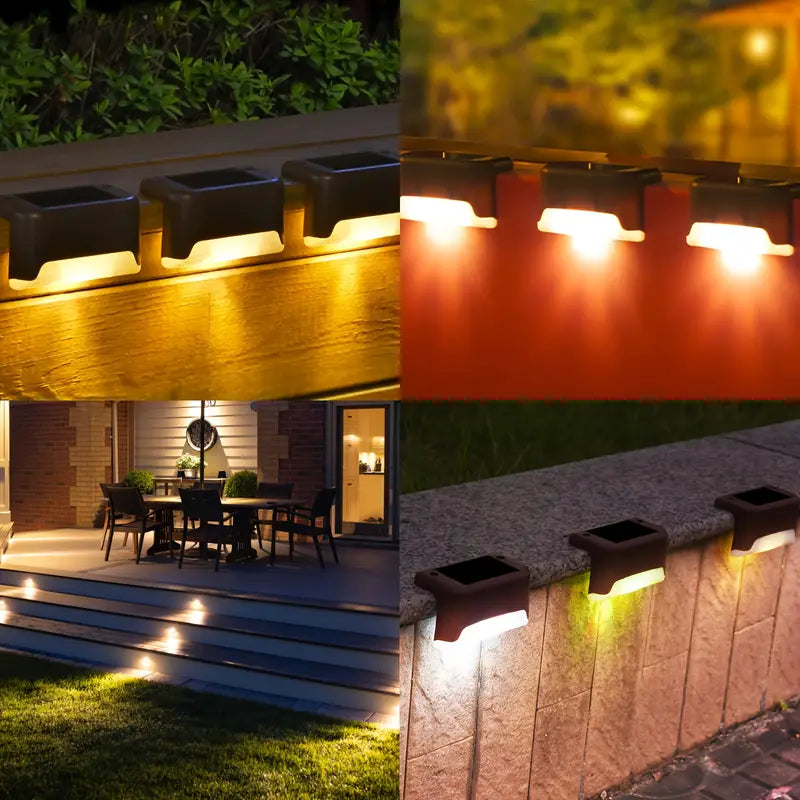 [Solar Deck Lights] 32 Pack Solar Deck Lights - Outdoor Solar Step Lights Led - For Outdoor Stairs, Step, Fence, Yard, Patio, Tap Lights, And Pathway (Warm White) Available In 4/8/16 Pack